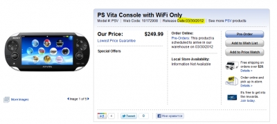 PS Vita поступит в продажу в Канаде 30 марта